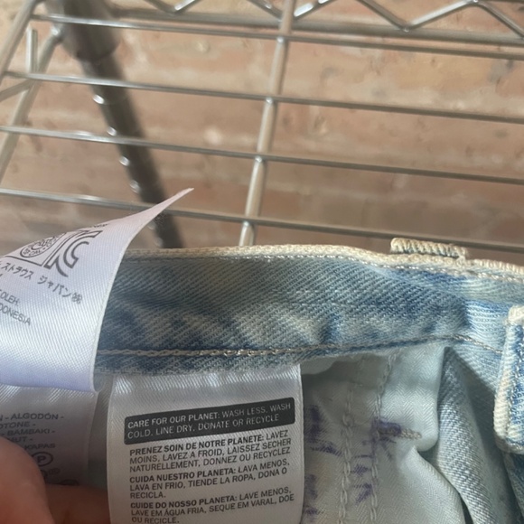 RARE VINTAGE Levi's Orange Tag Acid Wash High Rise Shorts - Picture 8 of 9